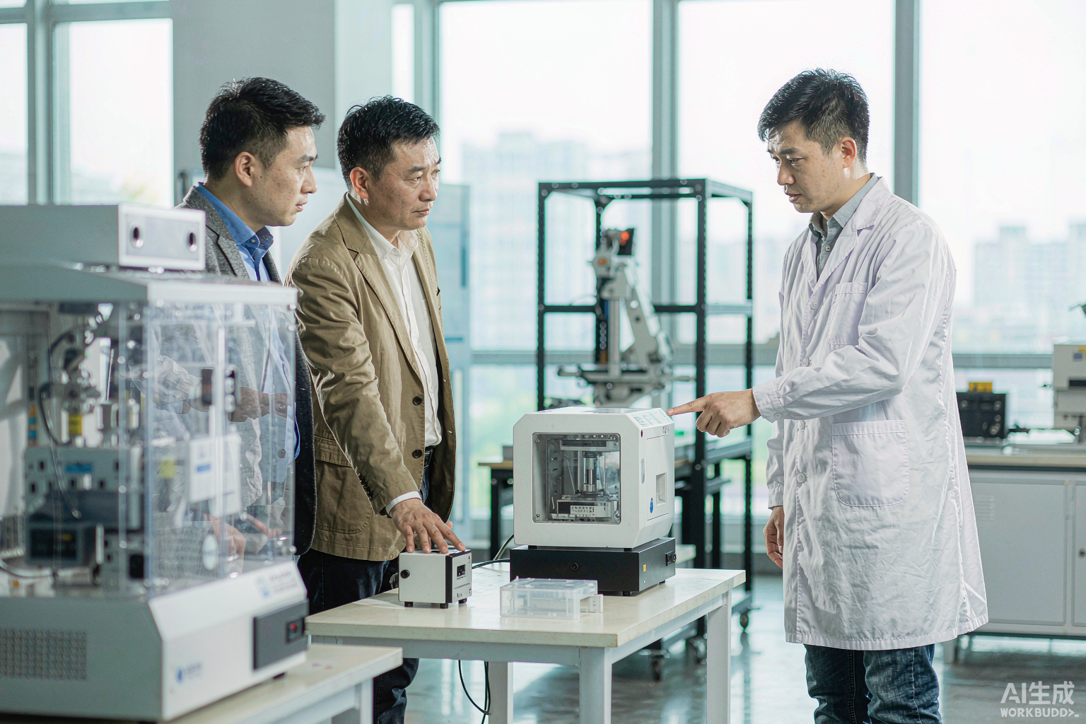 批發價批量焊接用的帝耐激光客戶到廠考察：看設備、看打樣、看生產基地